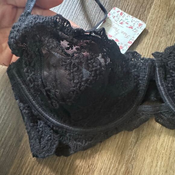 Free People Daydreamer Underwire Bra in Black - Picture 3 of 5
